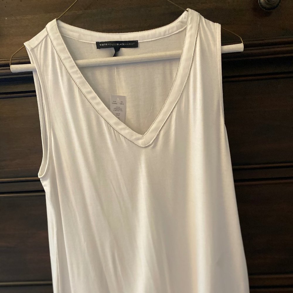White Sleeveless Blouse